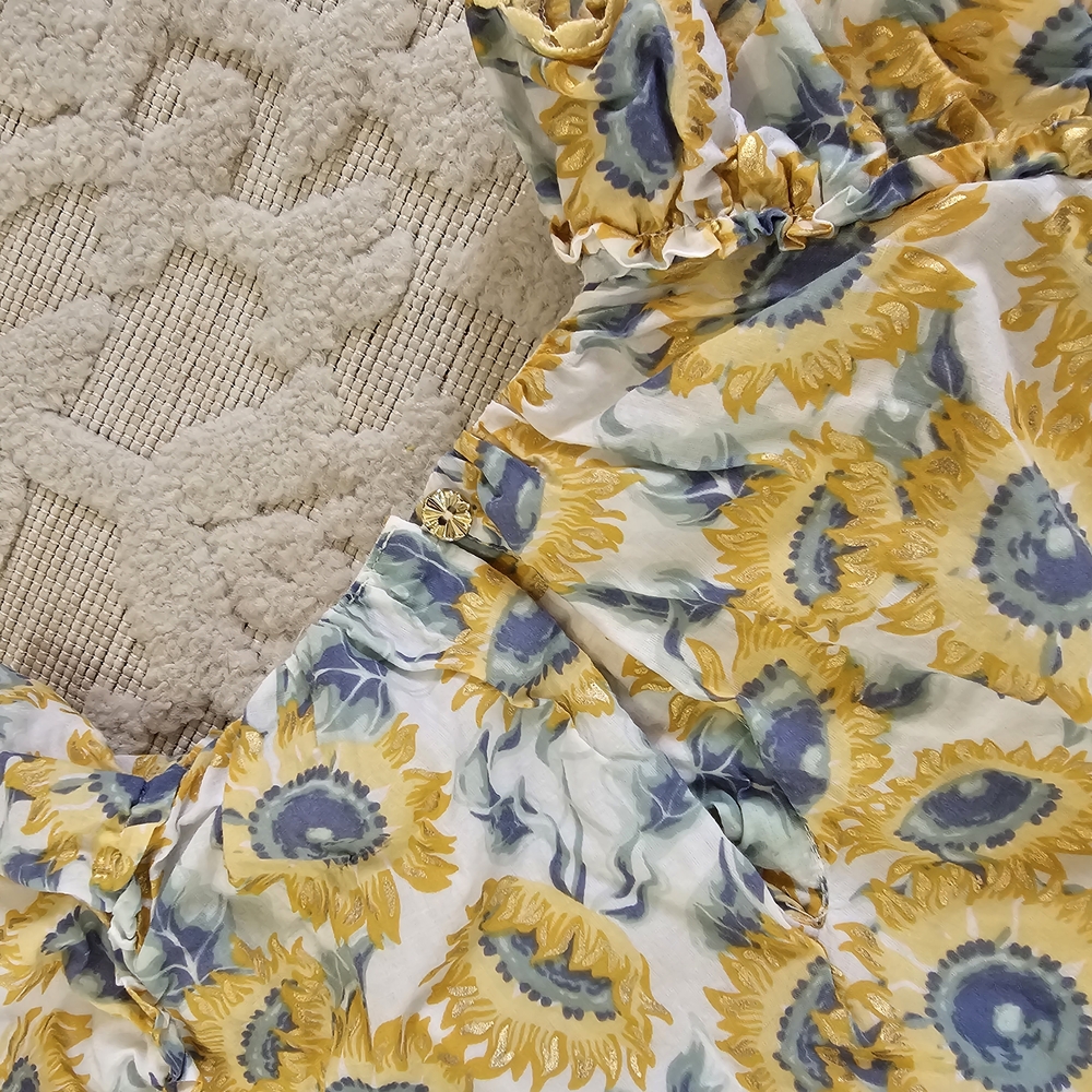 Tommy Bahama Van Gogh Sunflower Floral Dress - Picture 2 of 6